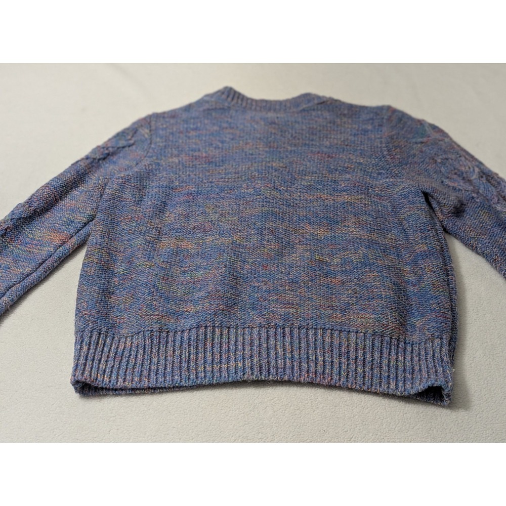 Sundance Sweater Cable Knit Cardigan Grandmacore Purple Sz Large Pockets - Picture 8 of 11